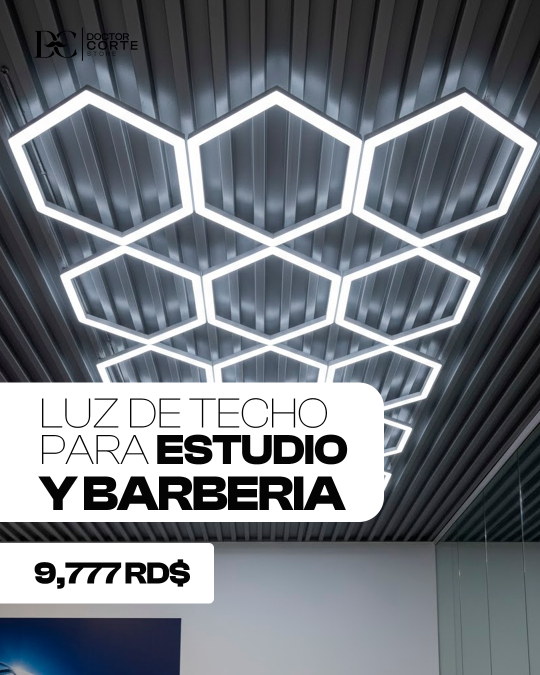 Sistema de iluminación LED modular hexagonal